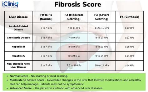 fibroscan chart|fibroscan score chart with stages.